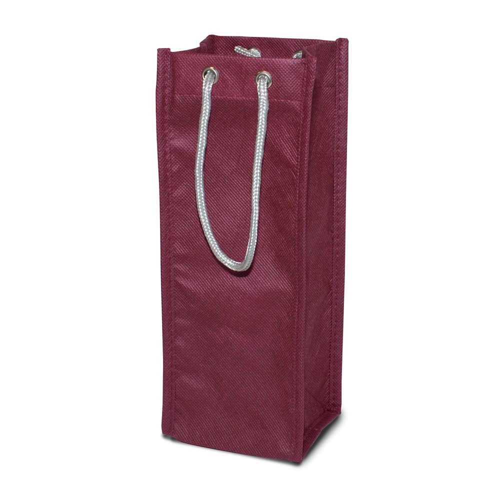 1-er Flaschentasche mit Tragekordeln – FLORENZ - Bordeaux