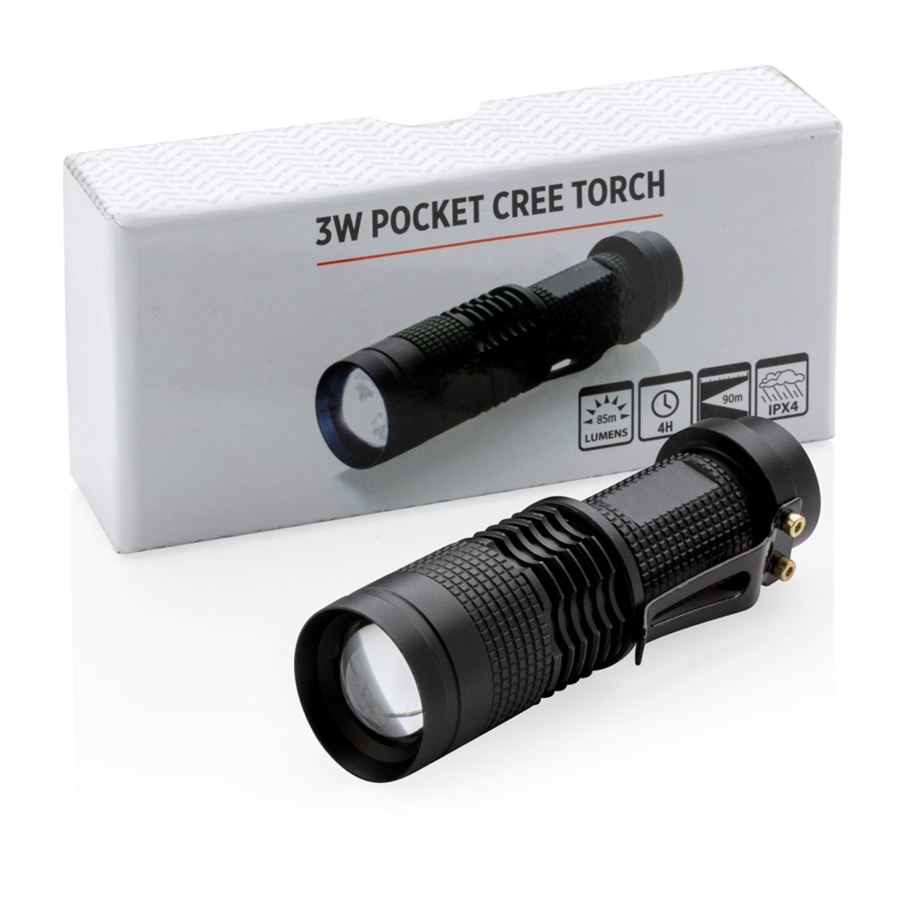 Kompakte 3W Cree Taschenlampe Kompakte 3W Cree Taschenlampe