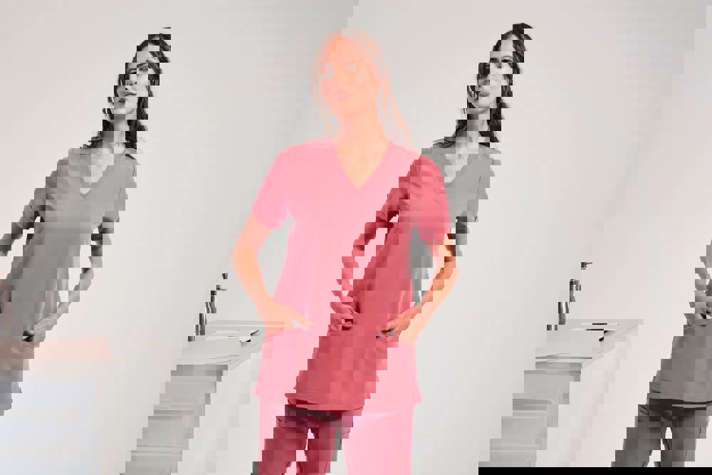 NN310 - Tunika mit Stretchanteil und kurzen Ärmeln, Damen