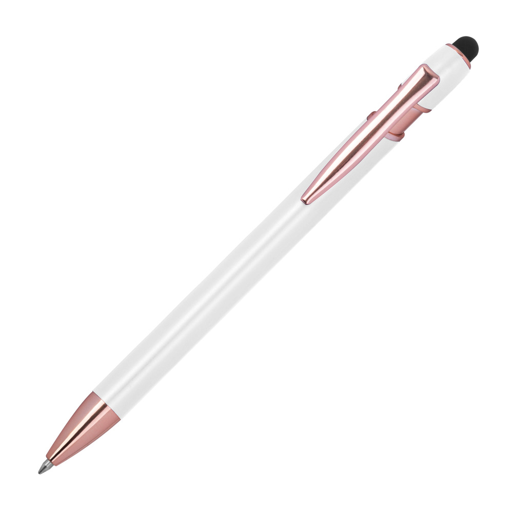 Recycelter Semi Gelschreiber Belo Horizonte - Weiß