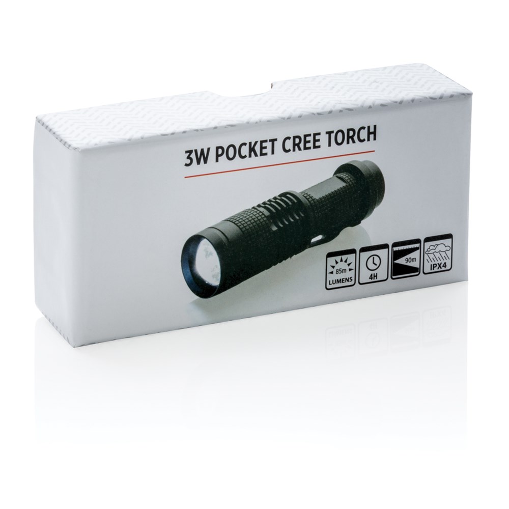 Kompakte 3W Cree Taschenlampe Kompakte 3W Cree Taschenlampe