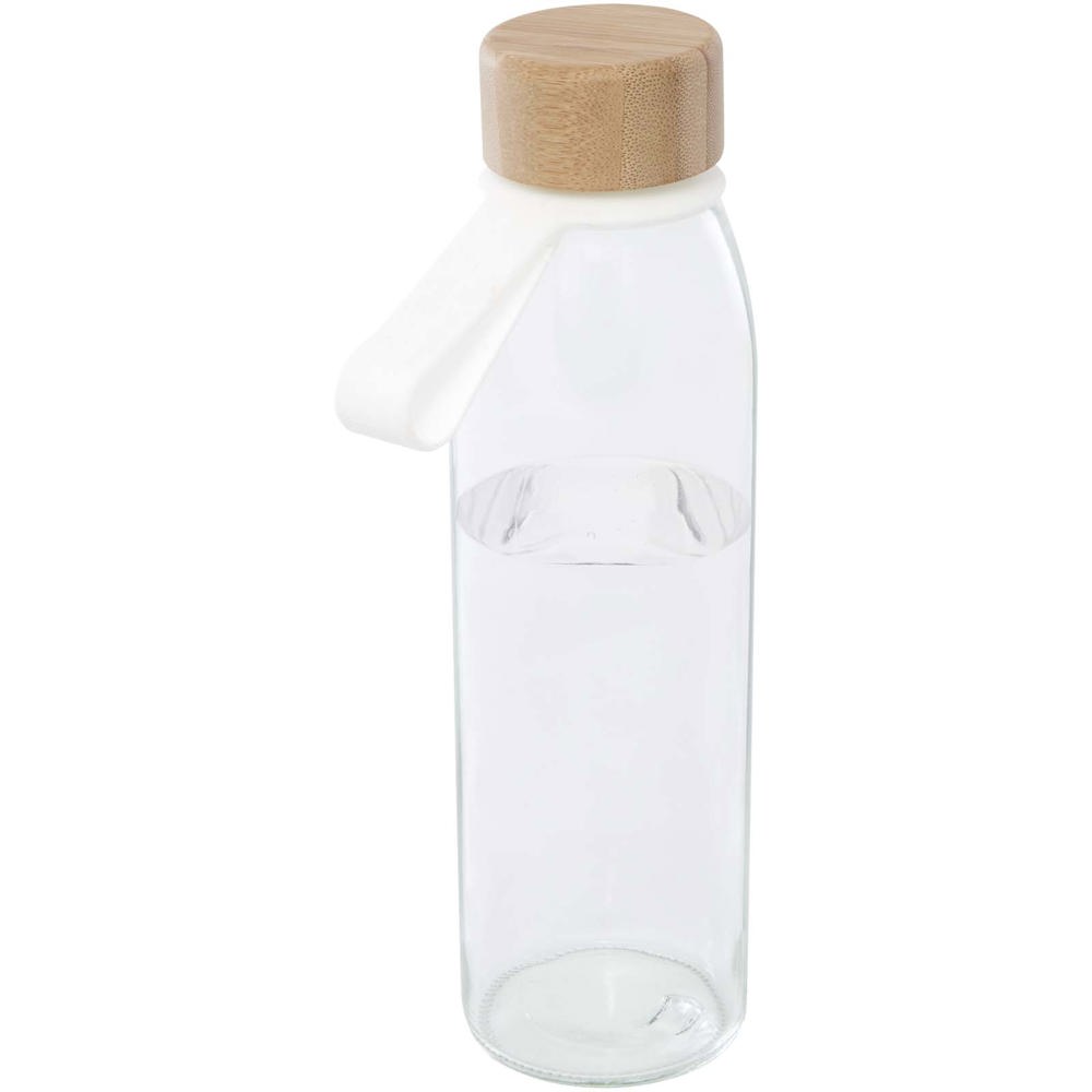 Porto 500 ml Glas-Flasche mit Silikongriff und Bambusdeckel