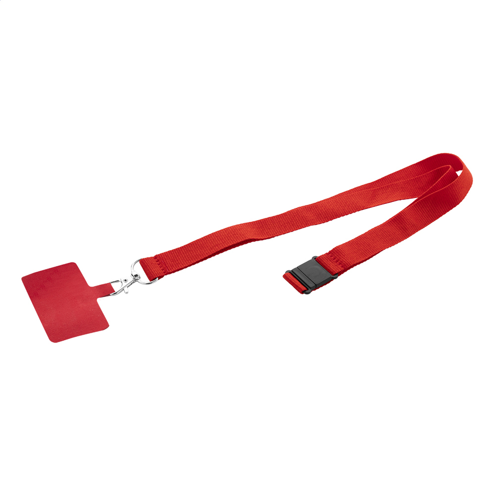 Revent Call - RPET-Handyhalter-Lanyard - rot