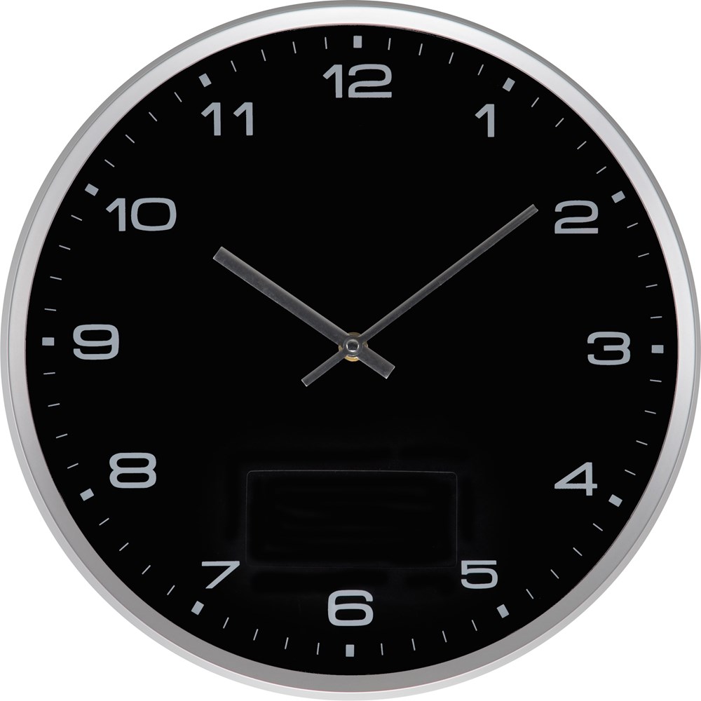 Wanduhr mit Click System - Schwarz