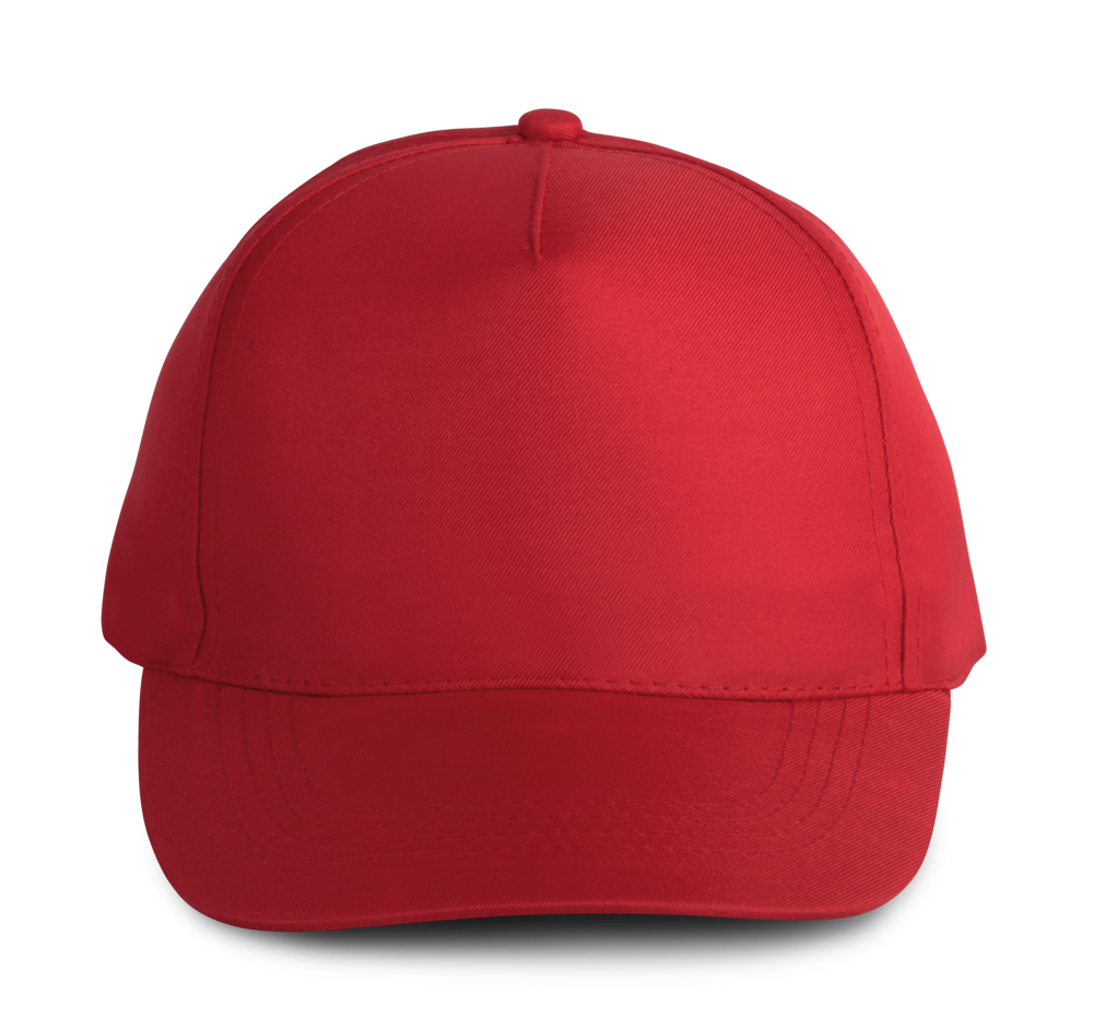 KP157 - Polyester-Sportkappe mit 5 Panels - RED