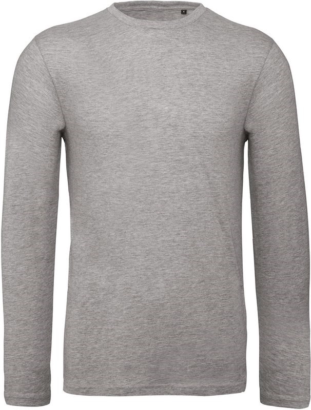 B&C Men's organic Inspire long-sleeved T-shirt - Sport Grau