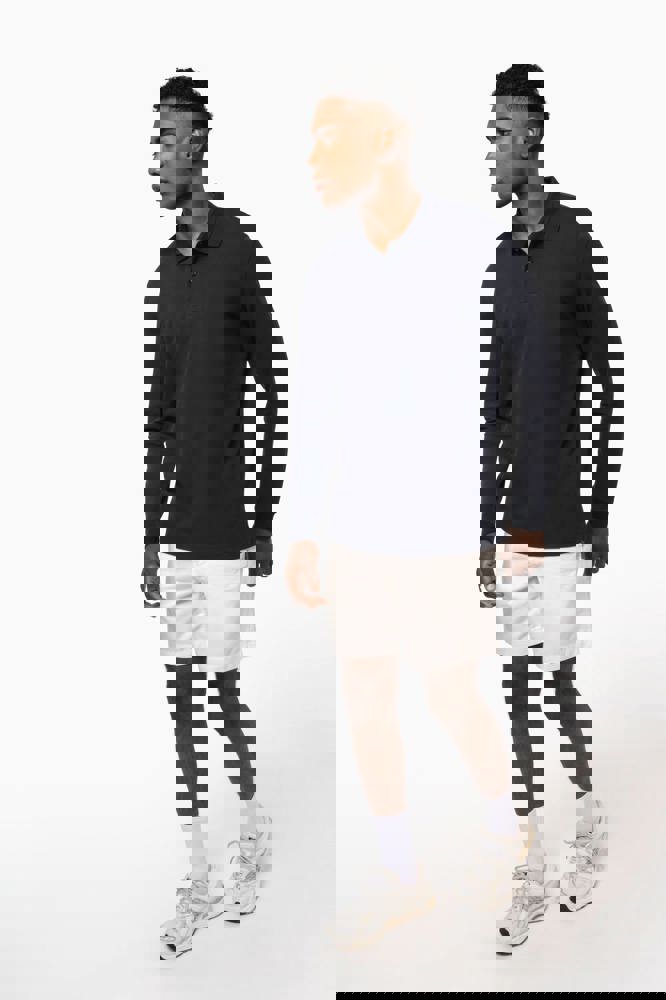 K2027A - Herren Piqué-Polohemd lange Ärmel Bio-180