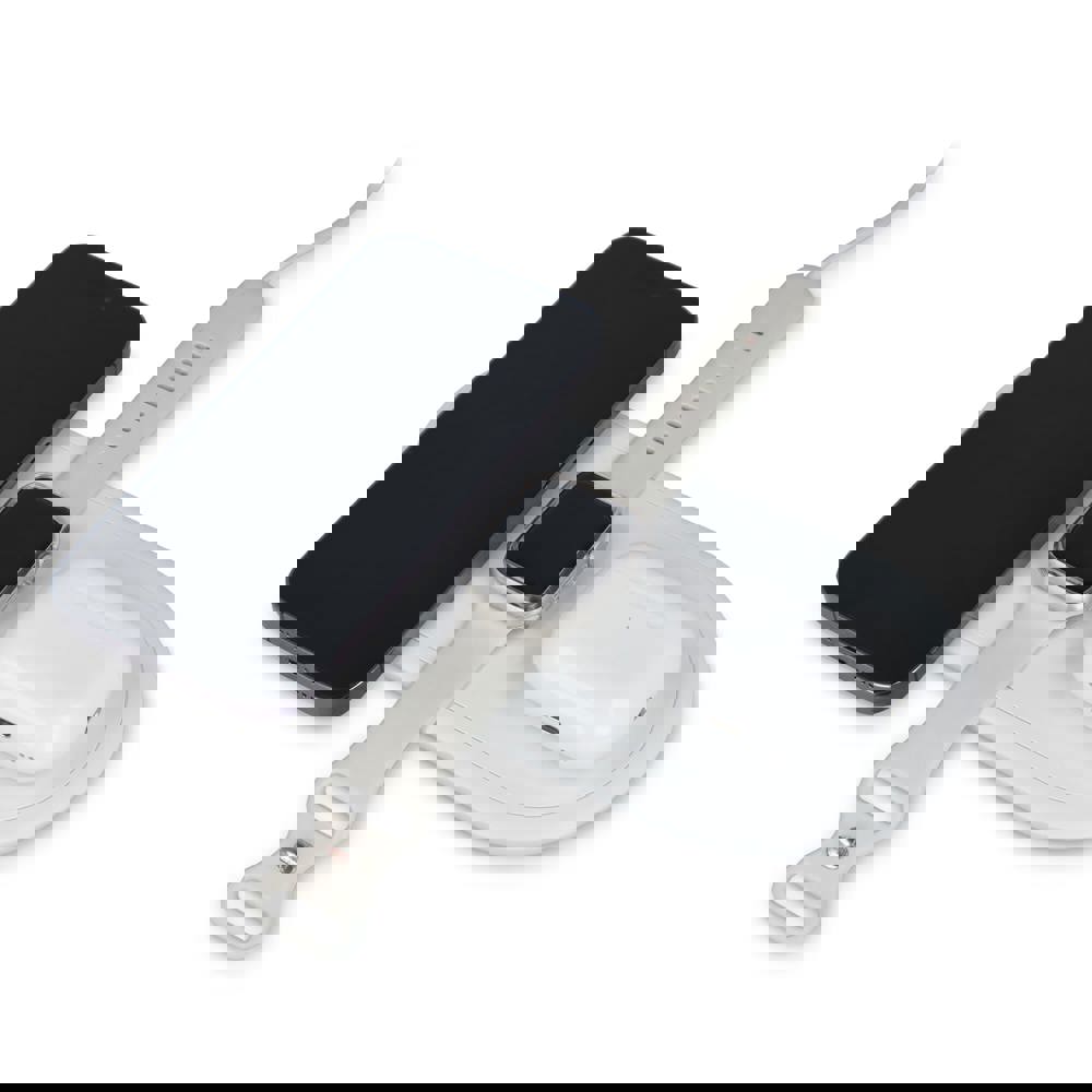 3-in-1 15 W Drahtloses Ladegerät für Handys, Apple Watch und AirPods.