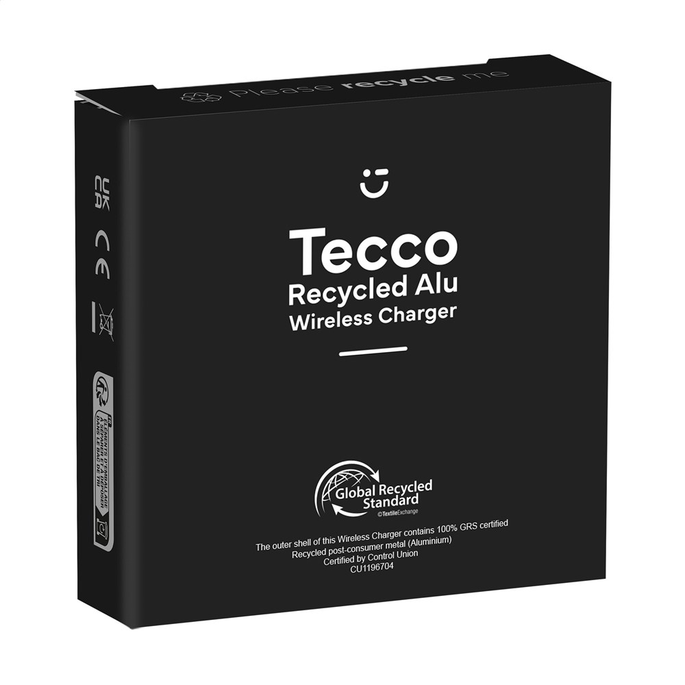 Tecco GRS Recycled Alu 15W Wireless Charger Tecco GRS Recycled Alu 15W Wireless Charger