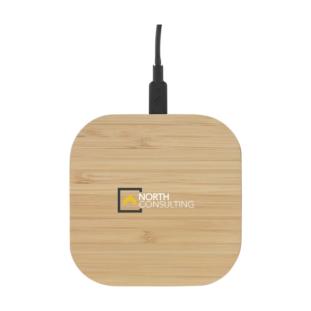 Bamboo Wireless Charger 15W tradloses Ladegerät Bamboo Wireless Charger 15W tradloses Ladegerät