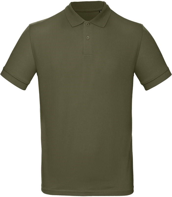 B&C Men's organic polo shirt - Städtisch Khaki