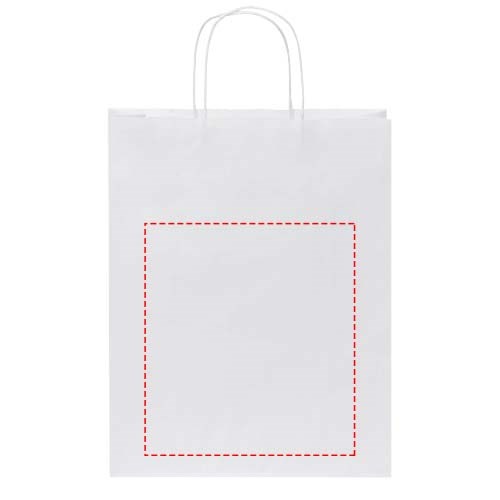 Kraftpapiertasche 80 g/m² mit gedrehten Griffen – mittel Kraftpapiertasche 80 g/m² mit gedrehten Griffen – mittel