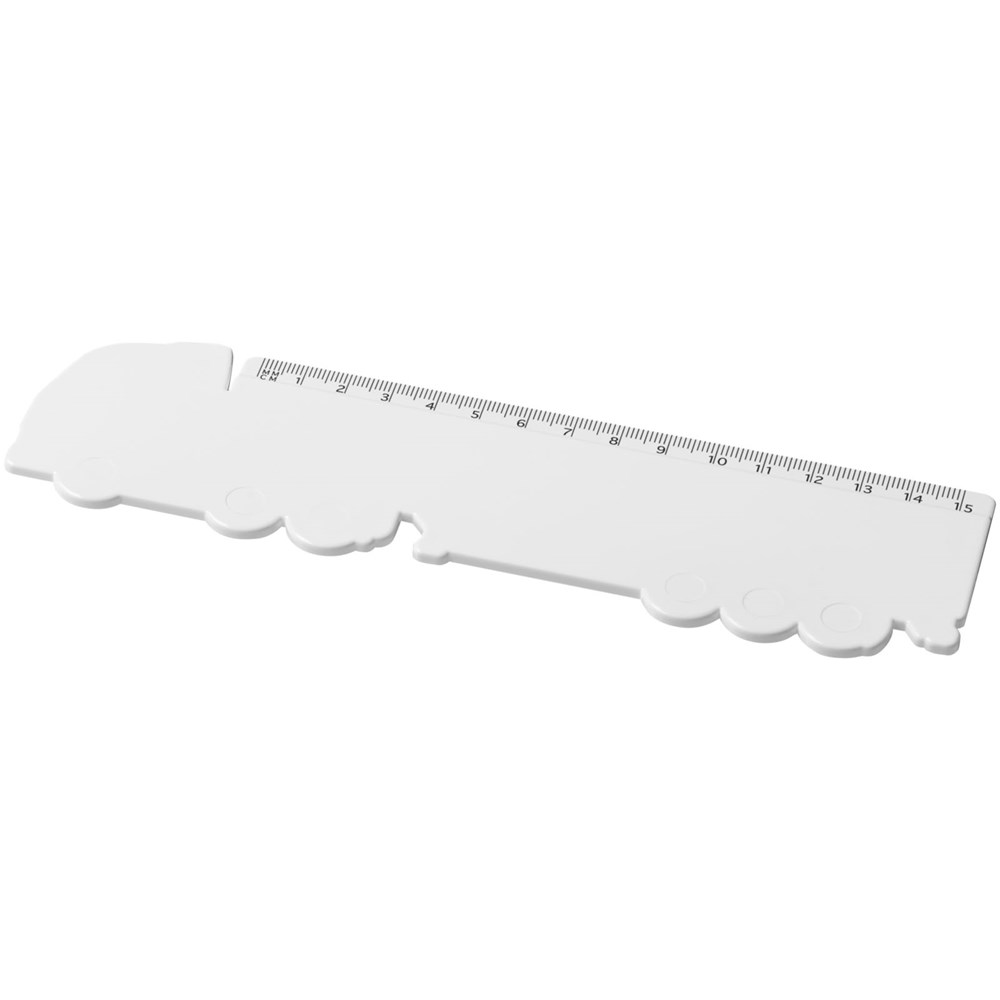 Tait 15 cm LKW-förmiges Lineal aus Recycling-Kunststoff Tait 15 cm LKW-förmiges Lineal aus Recycling-Kunststoff