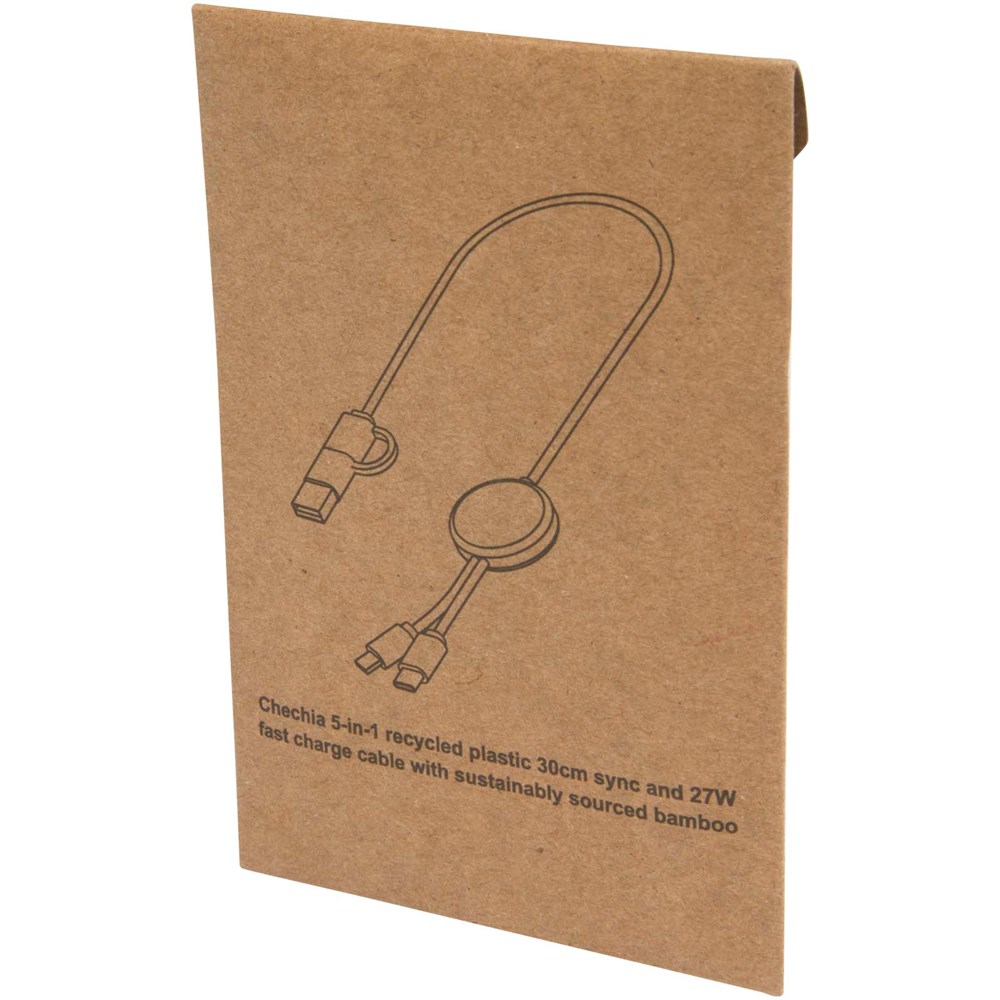 Citala 30 cm 5-in-1 Kabel aus recyceltem Kunststoff für Datenübertragung und 27W Schnellladung