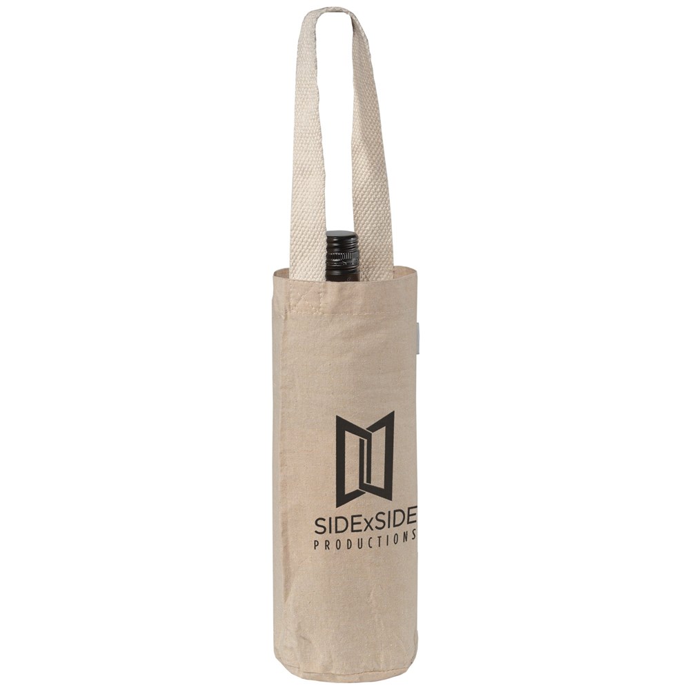 Weintasche aus recycelter Baumwolle (180 g/m²) Weintasche aus recycelter Baumwolle (180 g/m²)