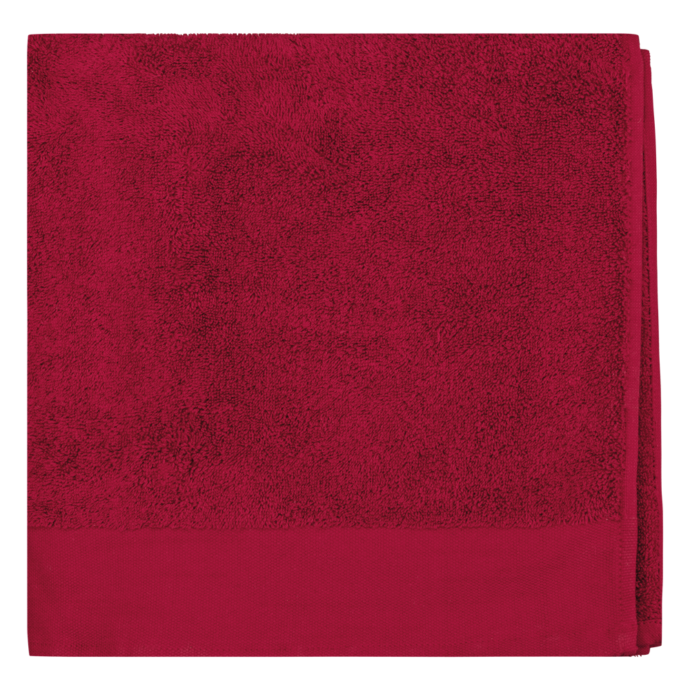 - Bio-Dusch-/Badetuch 140 x 70 cm - Hibiscus Red