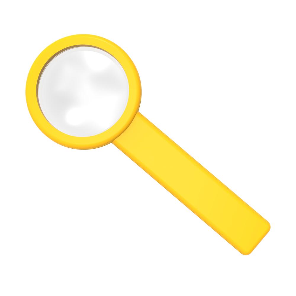 Stiellupe "Handle 5 x" - standard-gelb