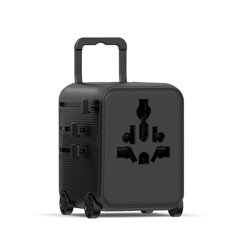 Xoopar Luggie GaN Weltreise-Adapter-Trolley - schwarz