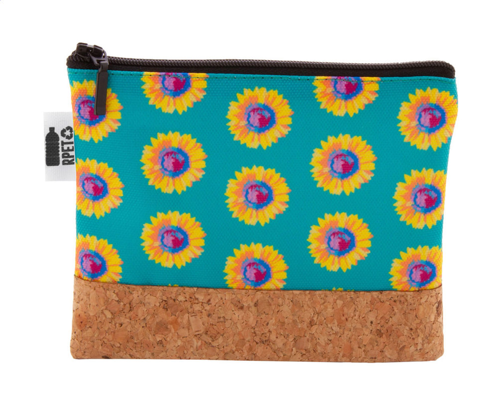 CreaBeauty Cork S RPET - Individuelle Kosmetiktasche - schwarz/natur