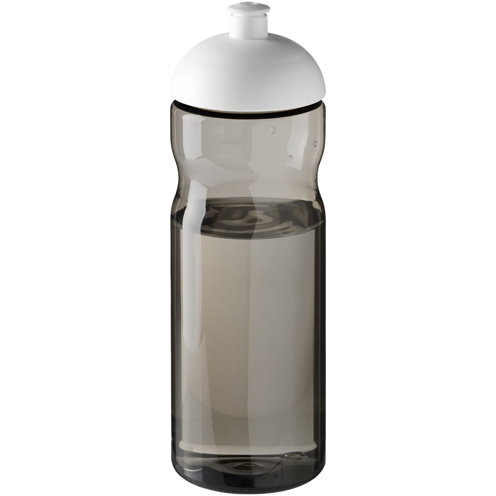 H2O Active® Eco Base 650 ml Sportflasche mit Stülpdeckel - kohle, weiss