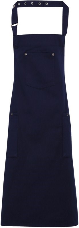 Premier Chino - Cotton bib apron - marine