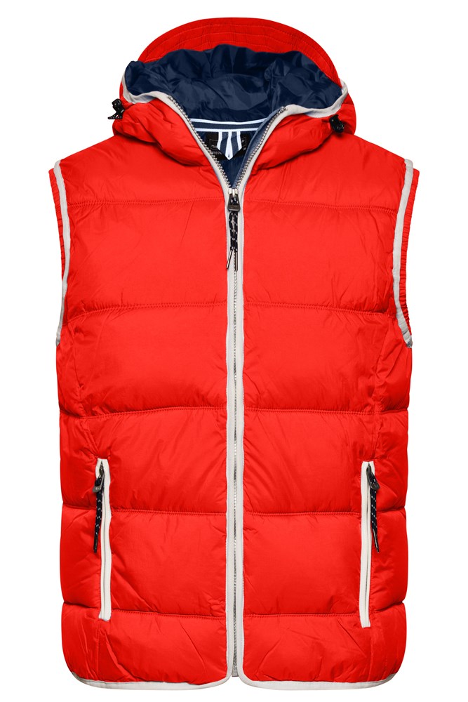Men's Maritime Vest - Red/white (ca. Pantone 186C
white)