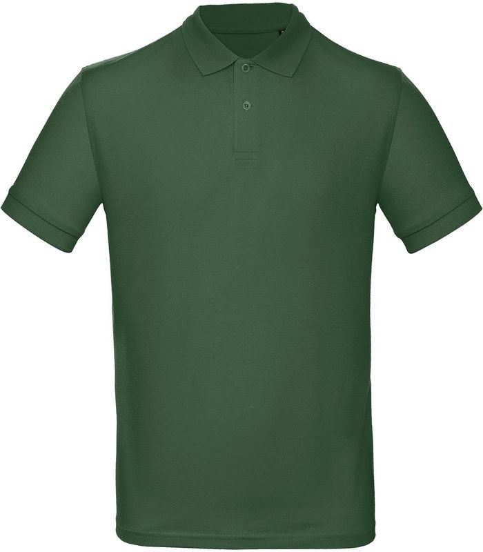 B&C Men's organic polo shirt - Flaschengrün