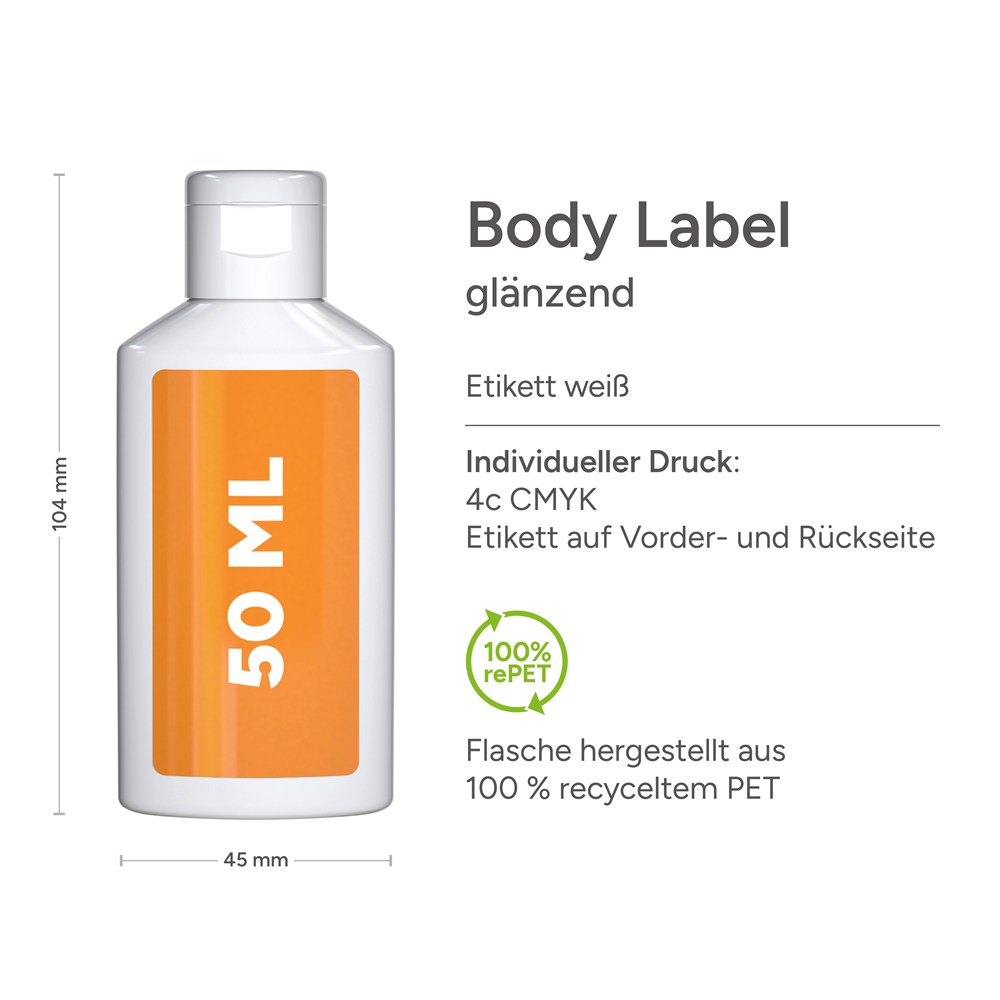 Handwaschpaste, 50 ml, Body Label (R-PET)