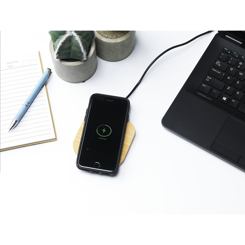 Bamboo Wireless Charger 15W tradloses Ladegerät Bamboo Wireless Charger 15W tradloses Ladegerät