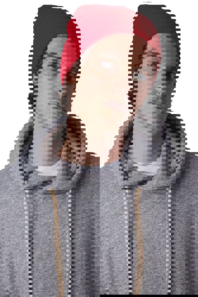 KP892 - Recycelte Mütze mit Strickumschlag