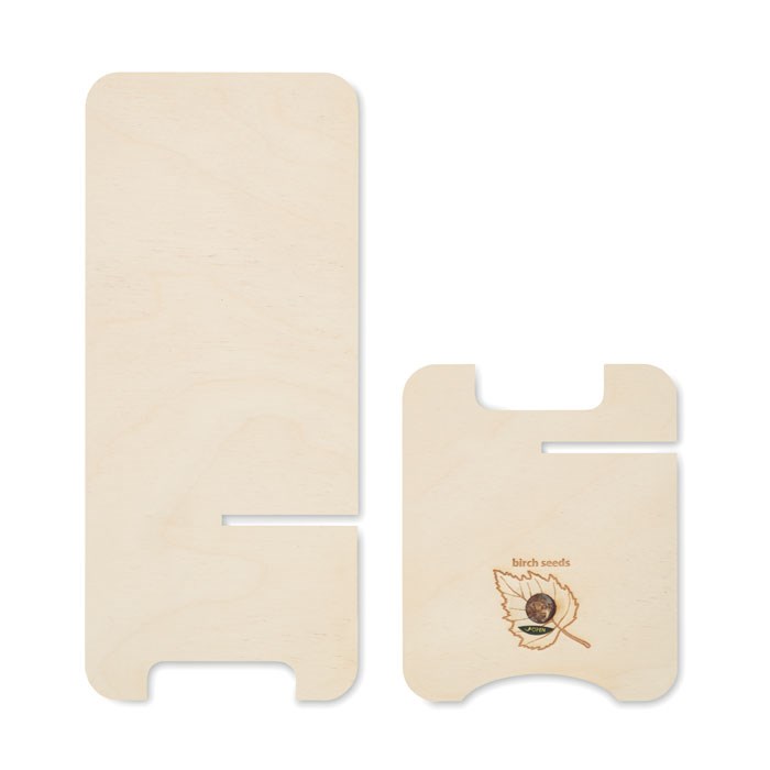 GROUW STAND - Smartphone Halter Birkenholz GROUW STAND - Smartphone Halter Birkenholz
