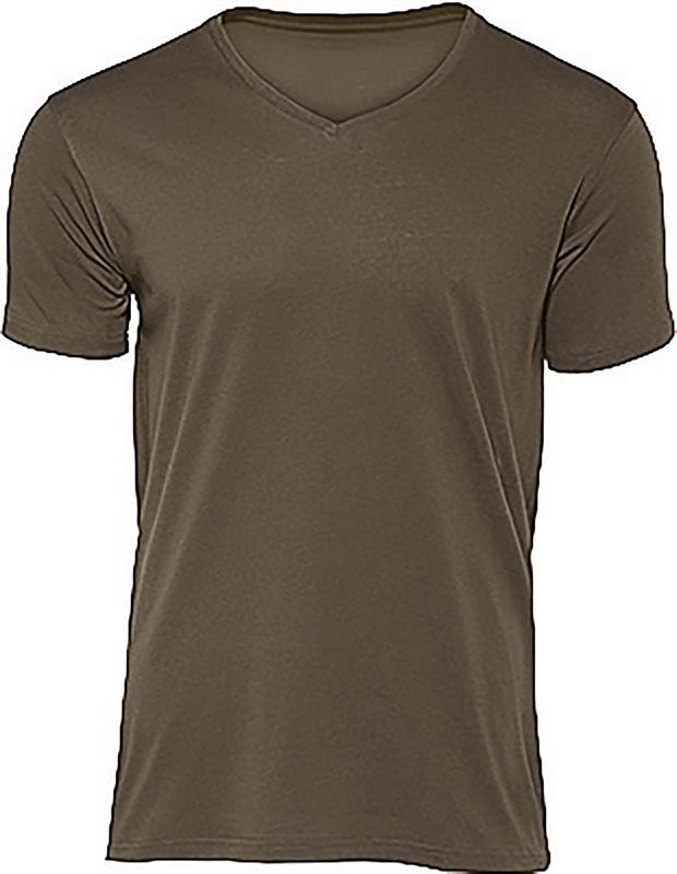 B&C Organic Cotton Inspire V-neck T-shirt - Khaki