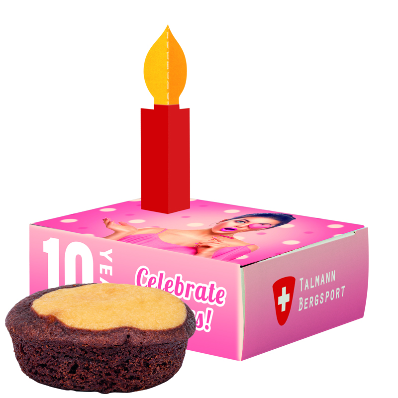 Minikuchen in Gratulationsbox