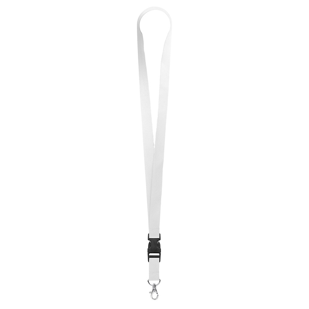 Schlüsselband/Lanyard "Standard", Bandbreite 20 mm - Weiß