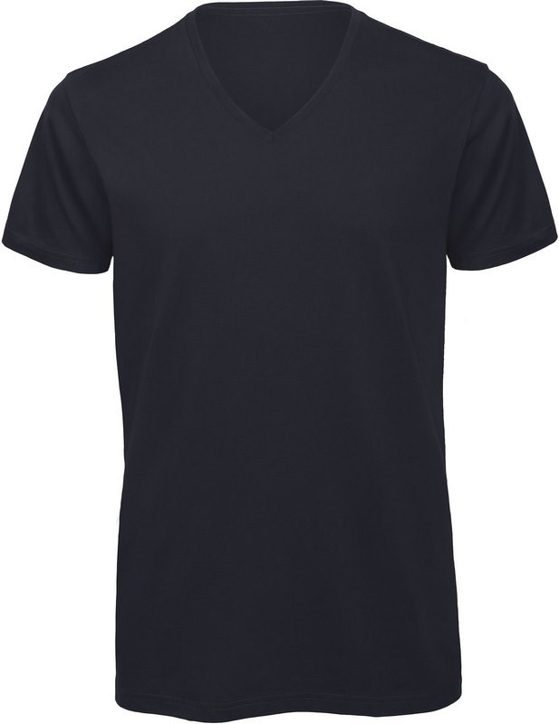 B&C Organic Cotton Inspire V-neck T-shirt - marine