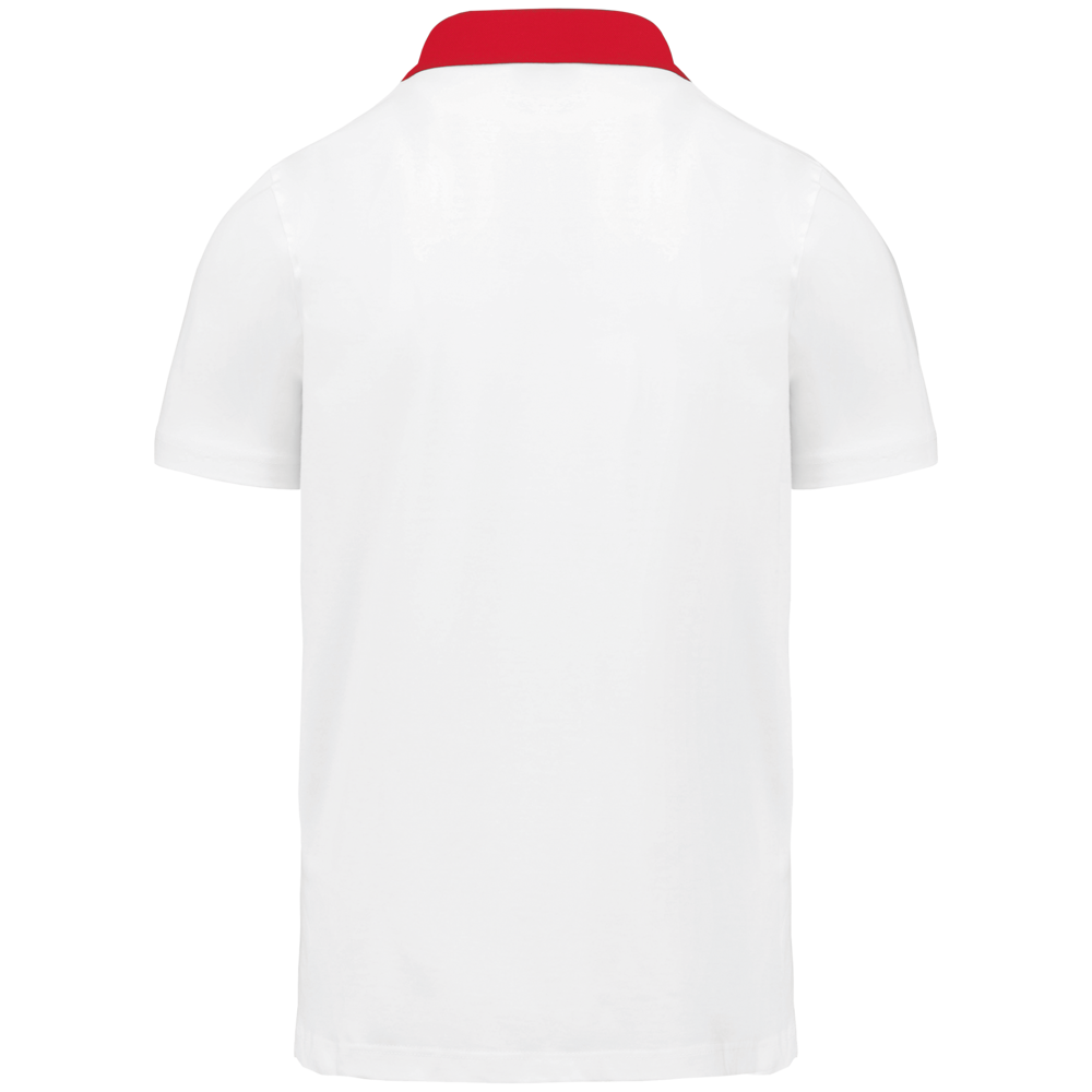 K260 - Zweifarbiges Jersey-Polohemd für Herren