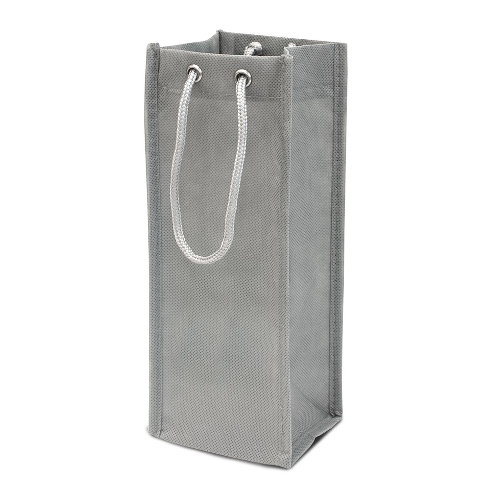 1-er Flaschentasche mit Tragekordeln – FLORENZ - Grau