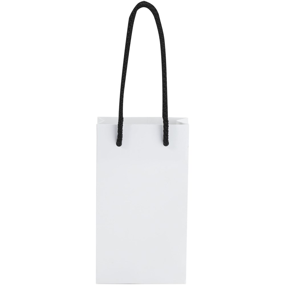 Handgefertigte 170 g/m² Integra-Papiertüte mit Kordelgriffen – klein Handgefertigte 170 g/m² Integra-Papiertüte mit Kordelgriffen – klein