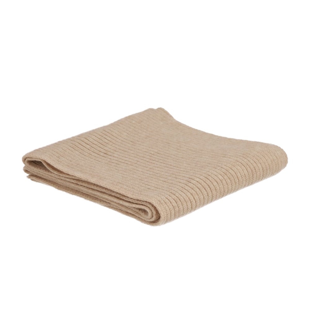 Niltons Strickschal, 100 % Merinowolle - Beige (PMS7529c) / Beige