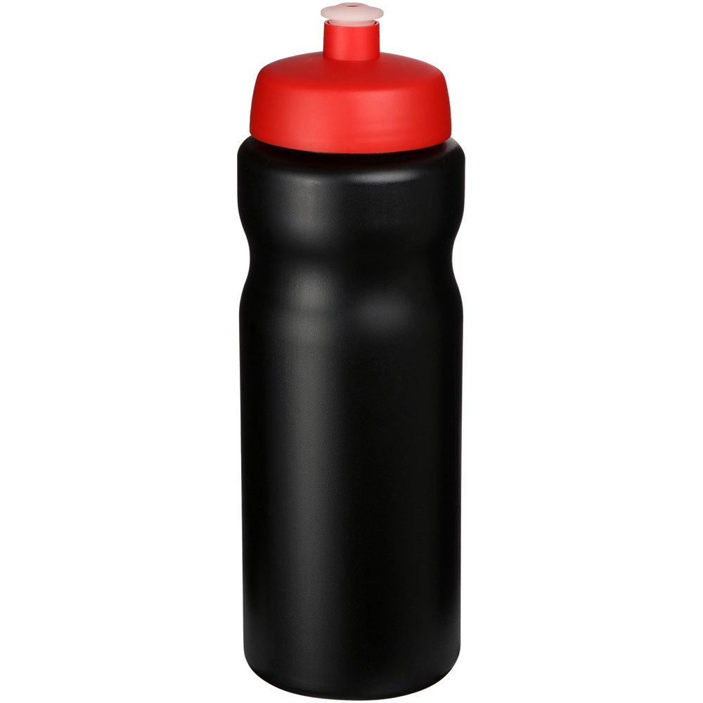 Baseline® Plus 650 ml Sportflasche - schwarz, rot