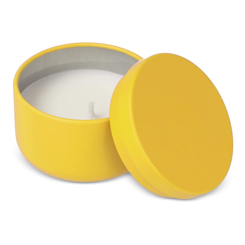 Asana unparfümierte Kerze auf Pflanzenbasis in recycelter Dose