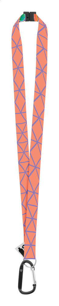 Subyard XL Safe RPET - Lanyard mit Sublimationsdruck - schwarz