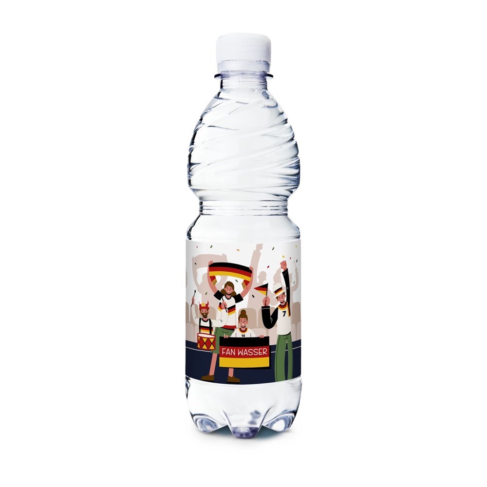 500 ml PromoWater - Mineralwasser mit Kohlensäure, Hergestellt in Deutschland - Eco Papier-Etikett 500 ml PromoWater - Mineralwasser mit Kohlensäure, Hergestellt in Deutschland - Eco Papier-Etikett