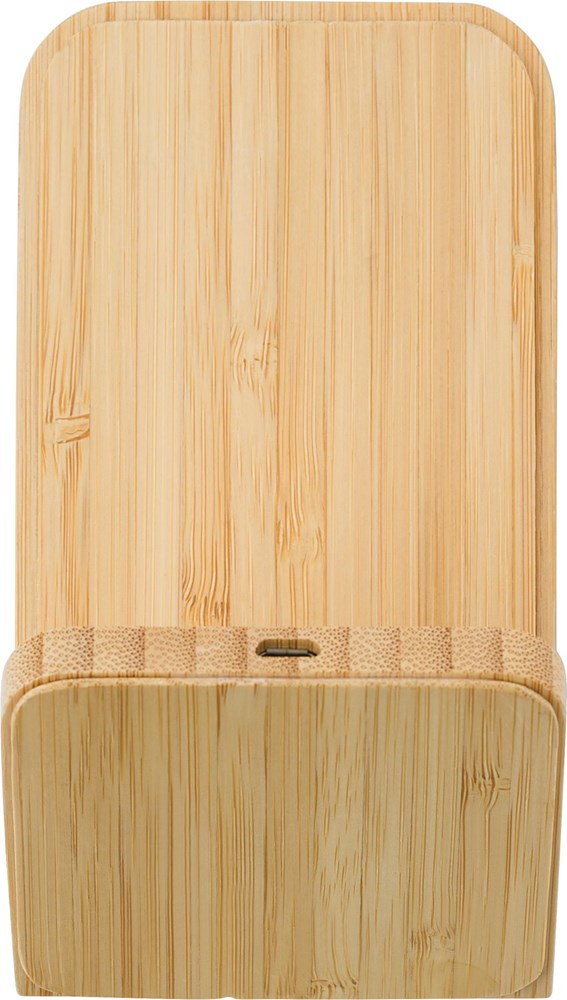 Wireless-Ladegerät aus Bambus Claudie - Bambus