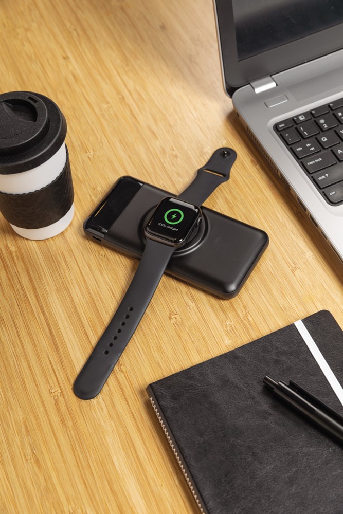 10.000 mAh Wireless Powerbank mit Watch-Charger 10.000 mAh Wireless Powerbank mit Watch-Charger