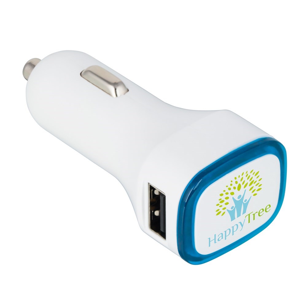 USB-Autoladeadapter COLLECTION 500 - Hellblau
