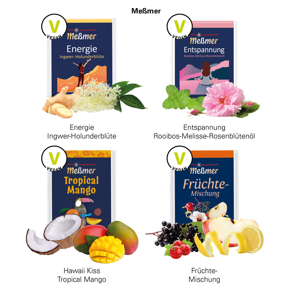 Werbekarte Midi, Meßmer Tee Entspannung