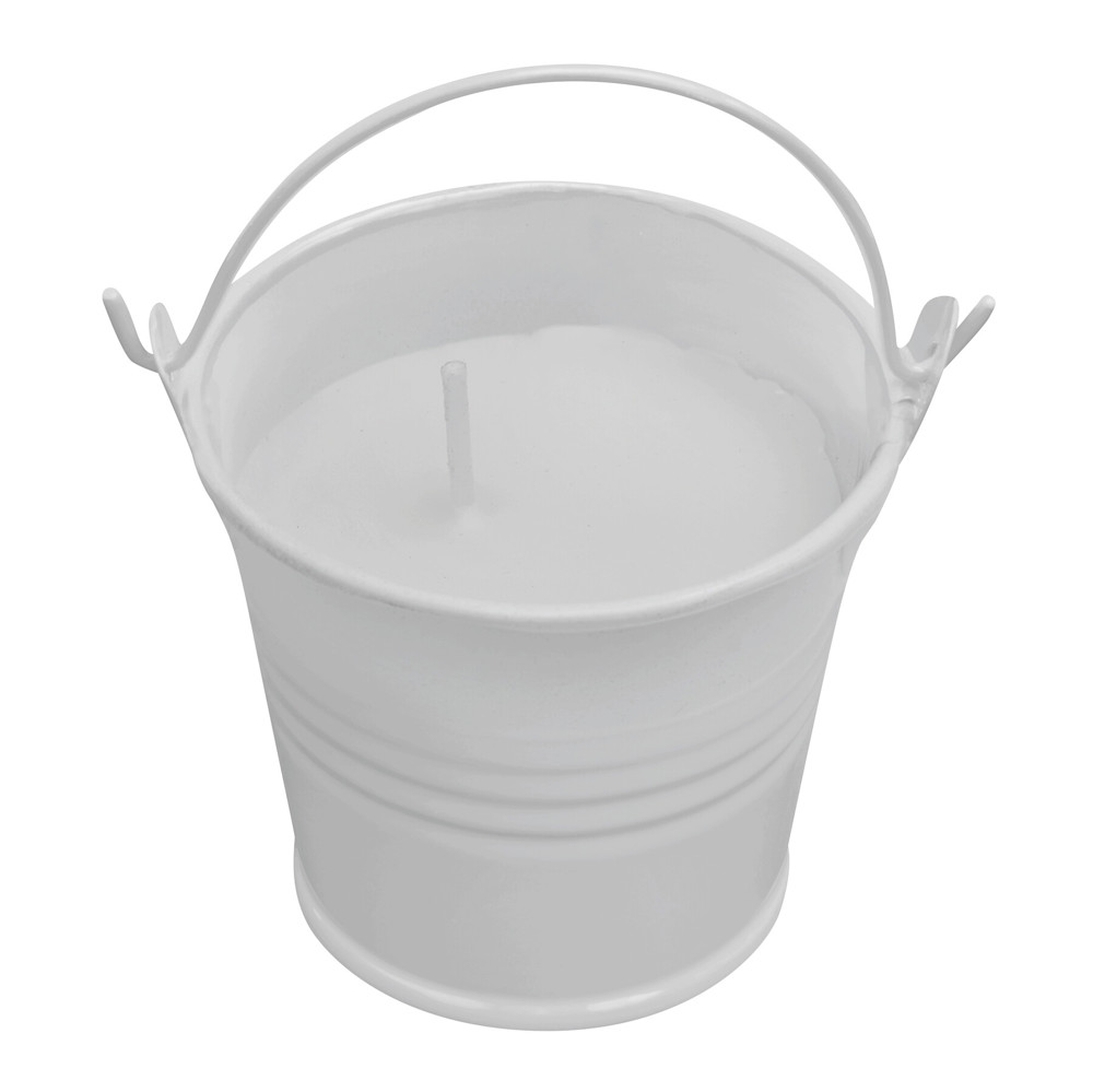 CLAM - Kerze im Eimer - weiß