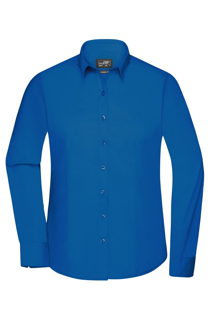 Ladies' Shirt Longsleeve Poplin - Royal (ca. Pantone 301C)