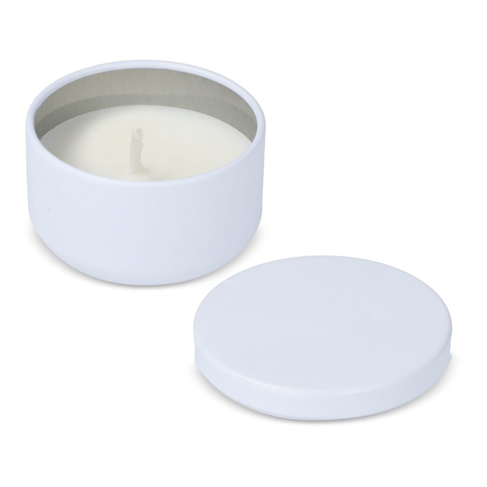 Asana unparfümierte Kerze auf Pflanzenbasis in recycelter Dose